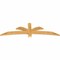 Ekena Millwork Davenport Rough Sawn Timber Gable Bracket, Western Red Cedar, 72"W x 21"H x 2"D x 4"F, 7/12 Pitch GBW072X21X0204DAV00RWR - alternate 5